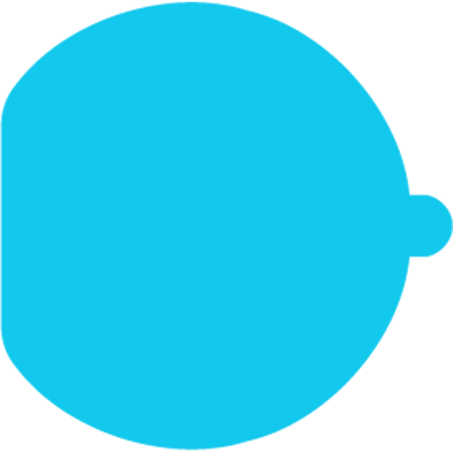 blue a fill icon